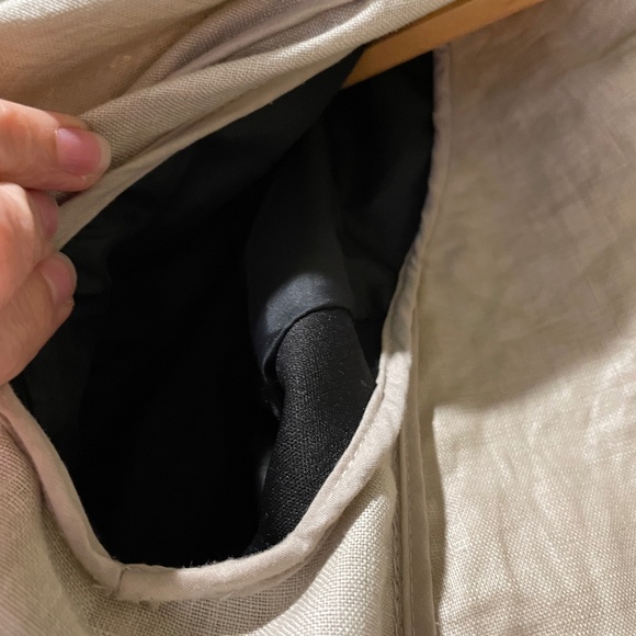 RUDSAK soft leather and linen jacket for woman, medium size, excellent condition - Picture 15 of 15